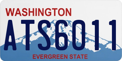WA license plate ATS6011