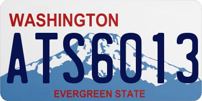 WA license plate ATS6013