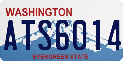 WA license plate ATS6014