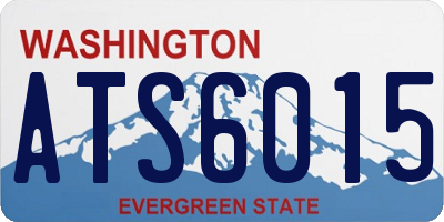 WA license plate ATS6015