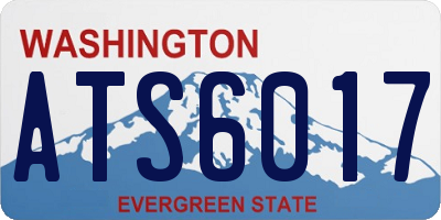 WA license plate ATS6017
