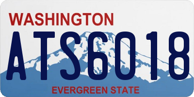 WA license plate ATS6018