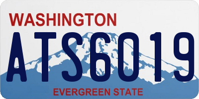 WA license plate ATS6019