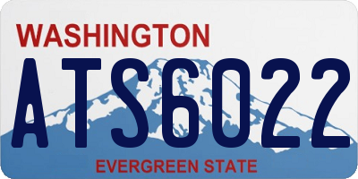 WA license plate ATS6022