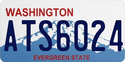 WA license plate ATS6024