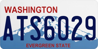 WA license plate ATS6029