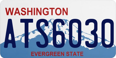 WA license plate ATS6030