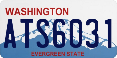 WA license plate ATS6031