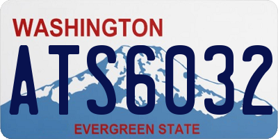 WA license plate ATS6032