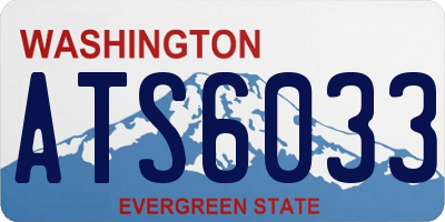 WA license plate ATS6033