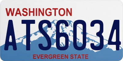 WA license plate ATS6034