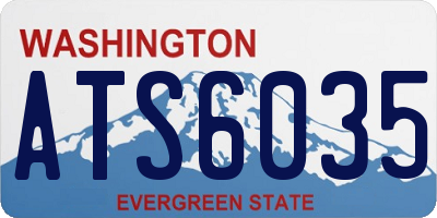 WA license plate ATS6035