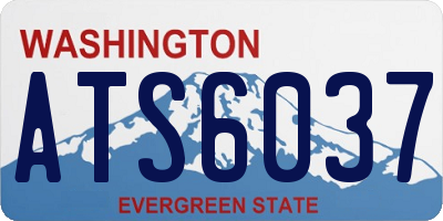 WA license plate ATS6037