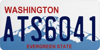 WA license plate ATS6041