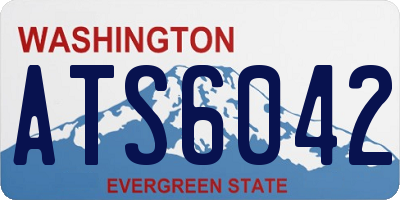 WA license plate ATS6042