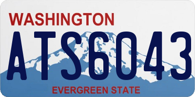 WA license plate ATS6043