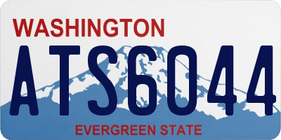 WA license plate ATS6044