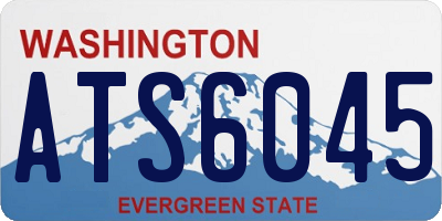 WA license plate ATS6045