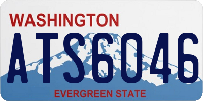 WA license plate ATS6046