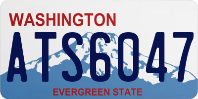 WA license plate ATS6047