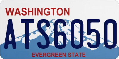 WA license plate ATS6050