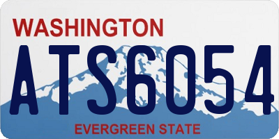 WA license plate ATS6054