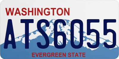 WA license plate ATS6055