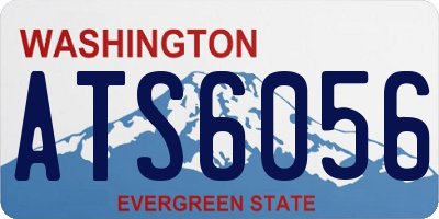 WA license plate ATS6056