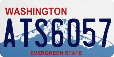 WA license plate ATS6057