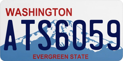 WA license plate ATS6059