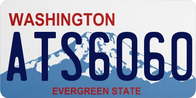WA license plate ATS6060
