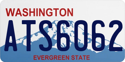 WA license plate ATS6062