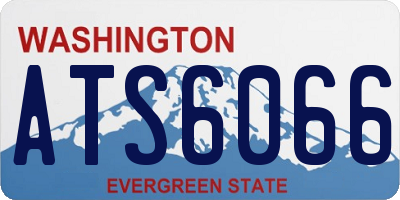 WA license plate ATS6066