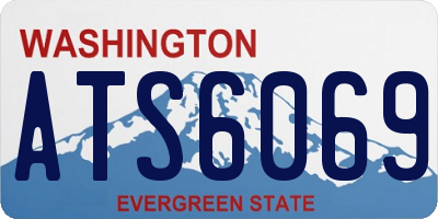 WA license plate ATS6069