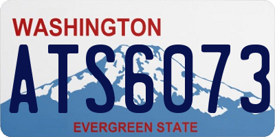 WA license plate ATS6073