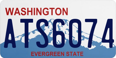 WA license plate ATS6074