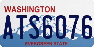 WA license plate ATS6076