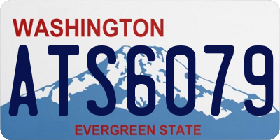 WA license plate ATS6079