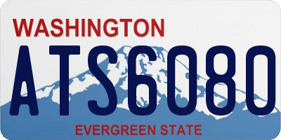 WA license plate ATS6080