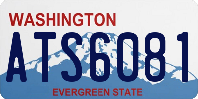 WA license plate ATS6081