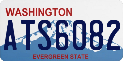 WA license plate ATS6082