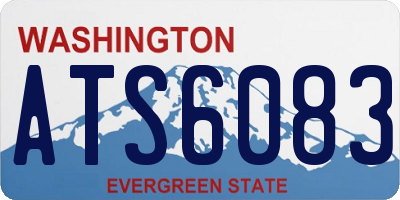 WA license plate ATS6083