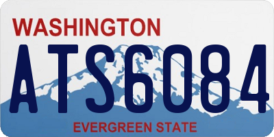 WA license plate ATS6084