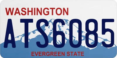 WA license plate ATS6085