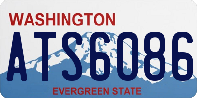 WA license plate ATS6086