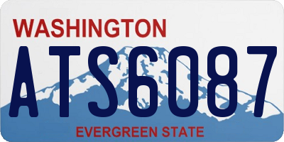 WA license plate ATS6087
