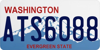 WA license plate ATS6088