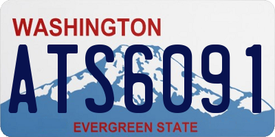 WA license plate ATS6091