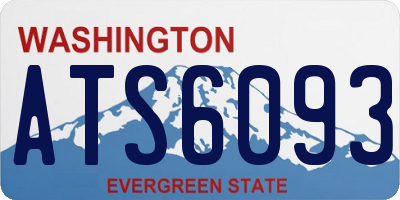 WA license plate ATS6093