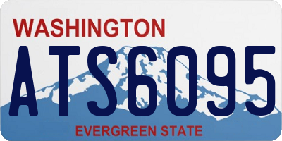 WA license plate ATS6095